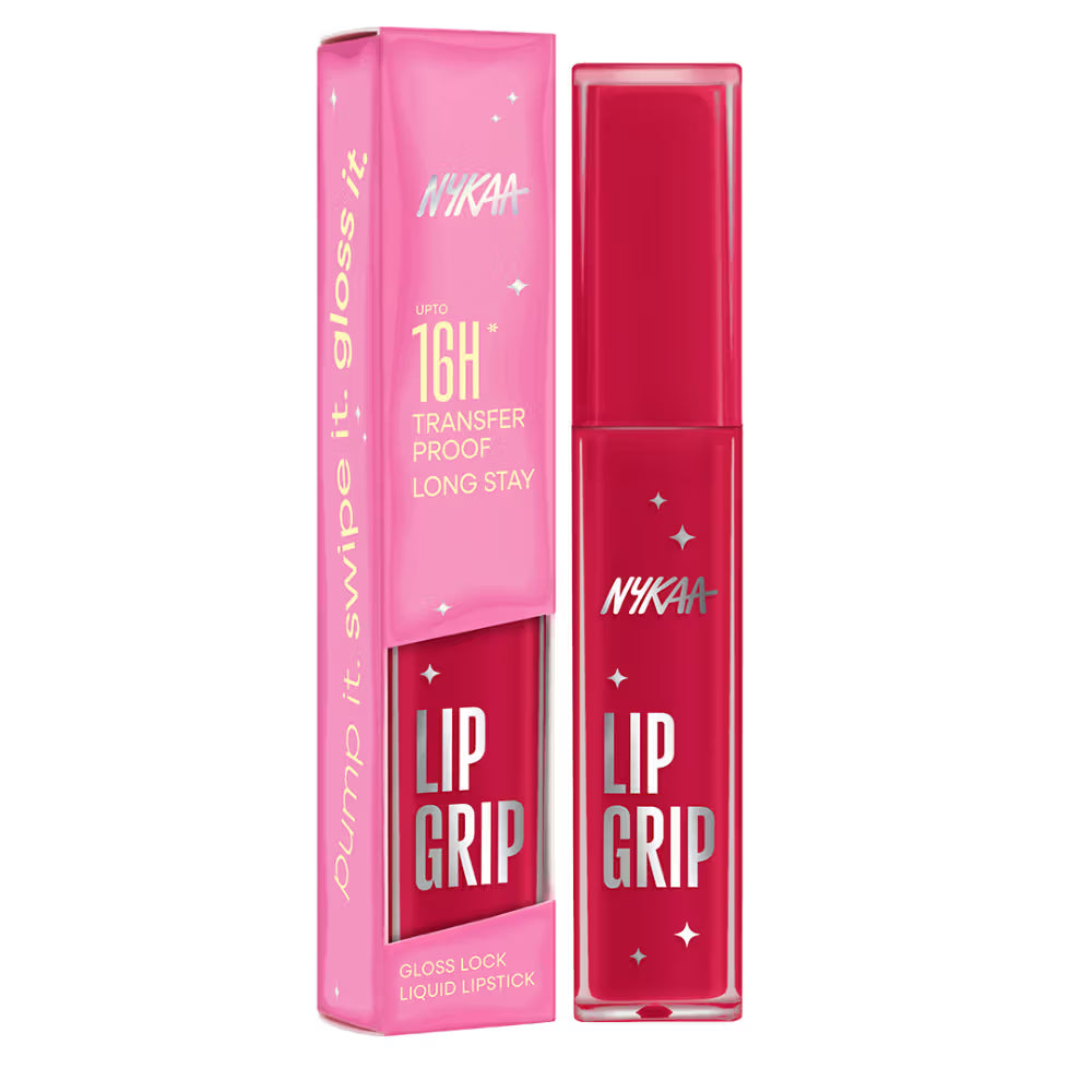 Nykaa - 16h Transfer Proof Long Stay Lip Grip Gloss Lock Liquid Lipstick (2ml)
