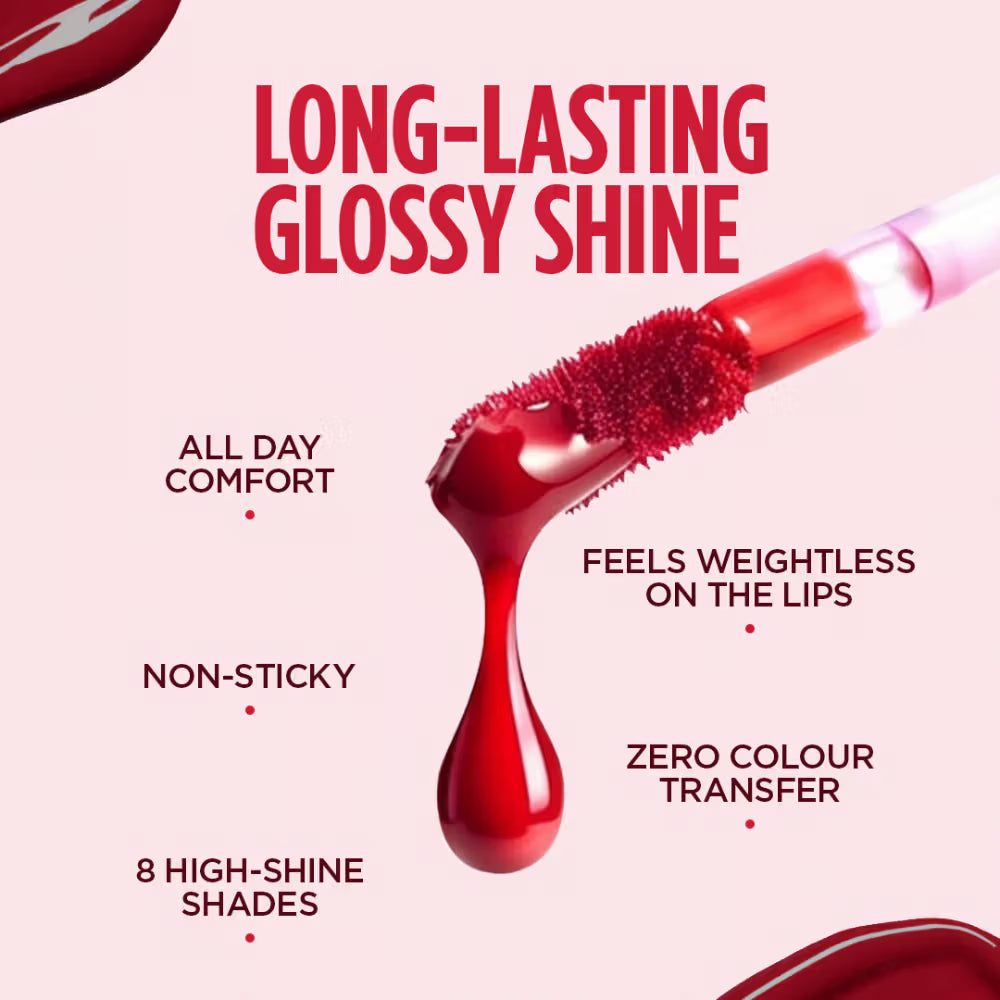 Nykaa - 16h Transfer Proof Long Stay Lip Grip Gloss Lock Liquid Lipstick (2ml)