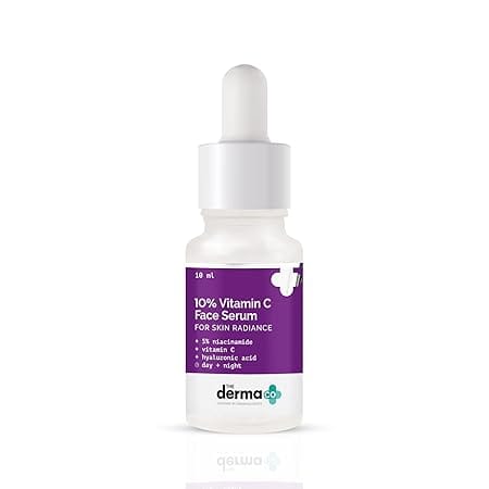 Derma Co - 10% Vitamin C Face Serum with 5% Niacinamide & Hyaluronic Acid (10ml)