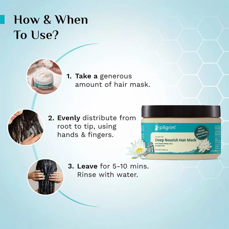Pilgrim - Argan Oil Deep Nourish Hair Mask (200ml)