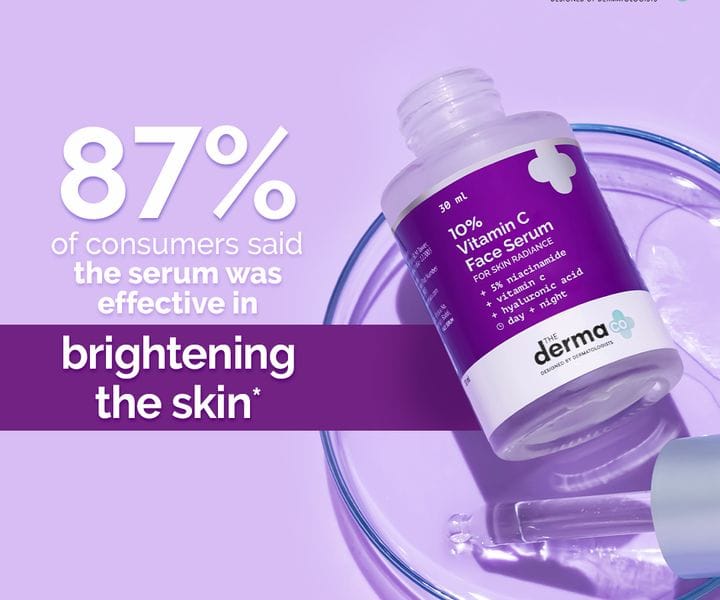 Derma Co - 10% Vitamin C Face Serum with 5% Niacinamide & Hyaluronic Acid 30ml