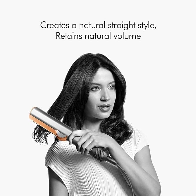 Dyson - Airstrait Special Edition Wet To Dry Straightening With Air , No Hot Plates No Extreme Heat Red Velvet & Gold