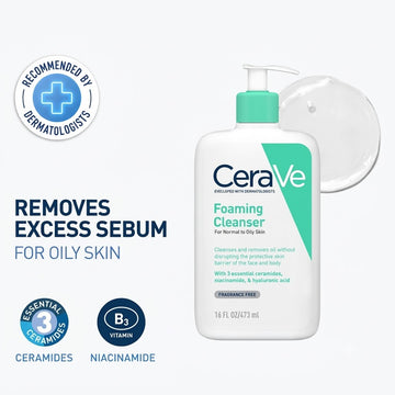 Cera Ve - Foaming Cleanser For Normal To Oily Skin (473ml)