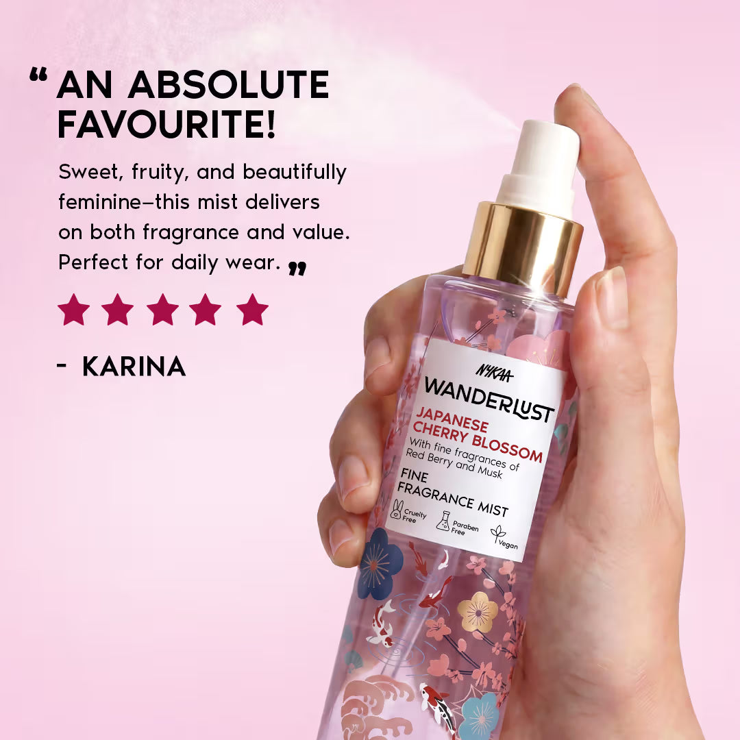 Nykaa - Wanderlust Fine Fragrance Mist (200ml)