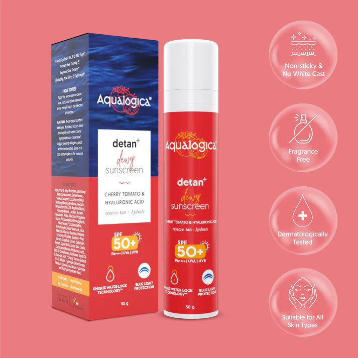 Aqualogica - Detan+ Dewy Sunscreen (50g)