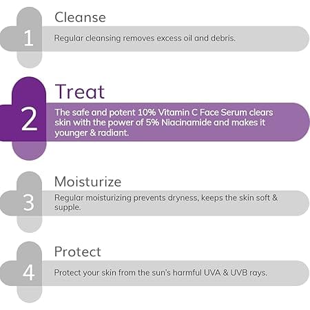 Derma Co - 10% Vitamin C Face Serum with 5% Niacinamide & Hyaluronic Acid (10ml)
