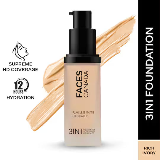 Faces - Canada Flawless Matte Foundation HR Hydration+SPF 18 (30 ml)