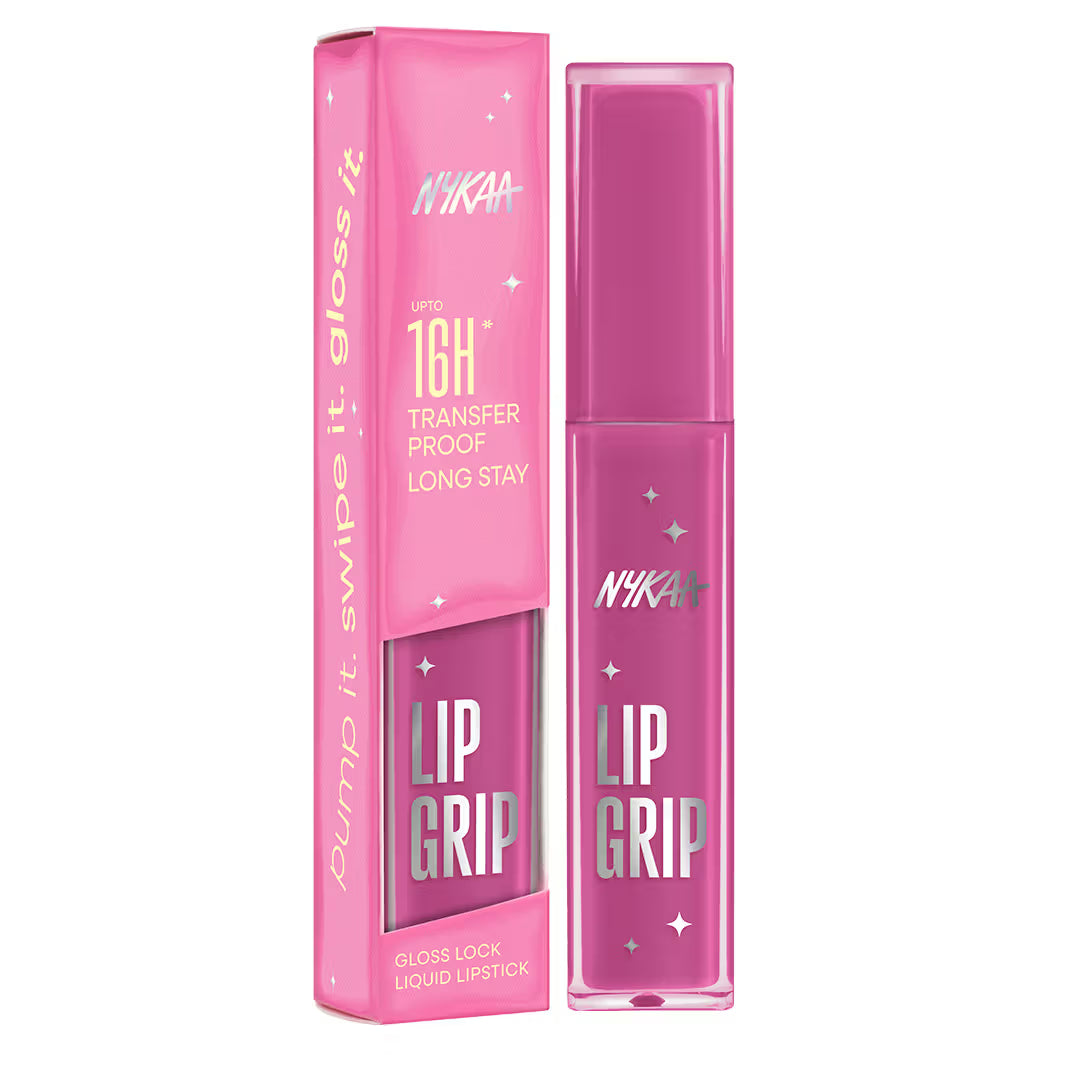 Nykaa - 16h Transfer Proof Long Stay Lip Grip Gloss Lock Liquid Lipstick (2ml)