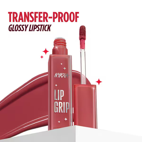Nykaa - 16h Transfer Proof Long Stay Lip Grip Gloss Lock Liquid Lipstick (2ml)