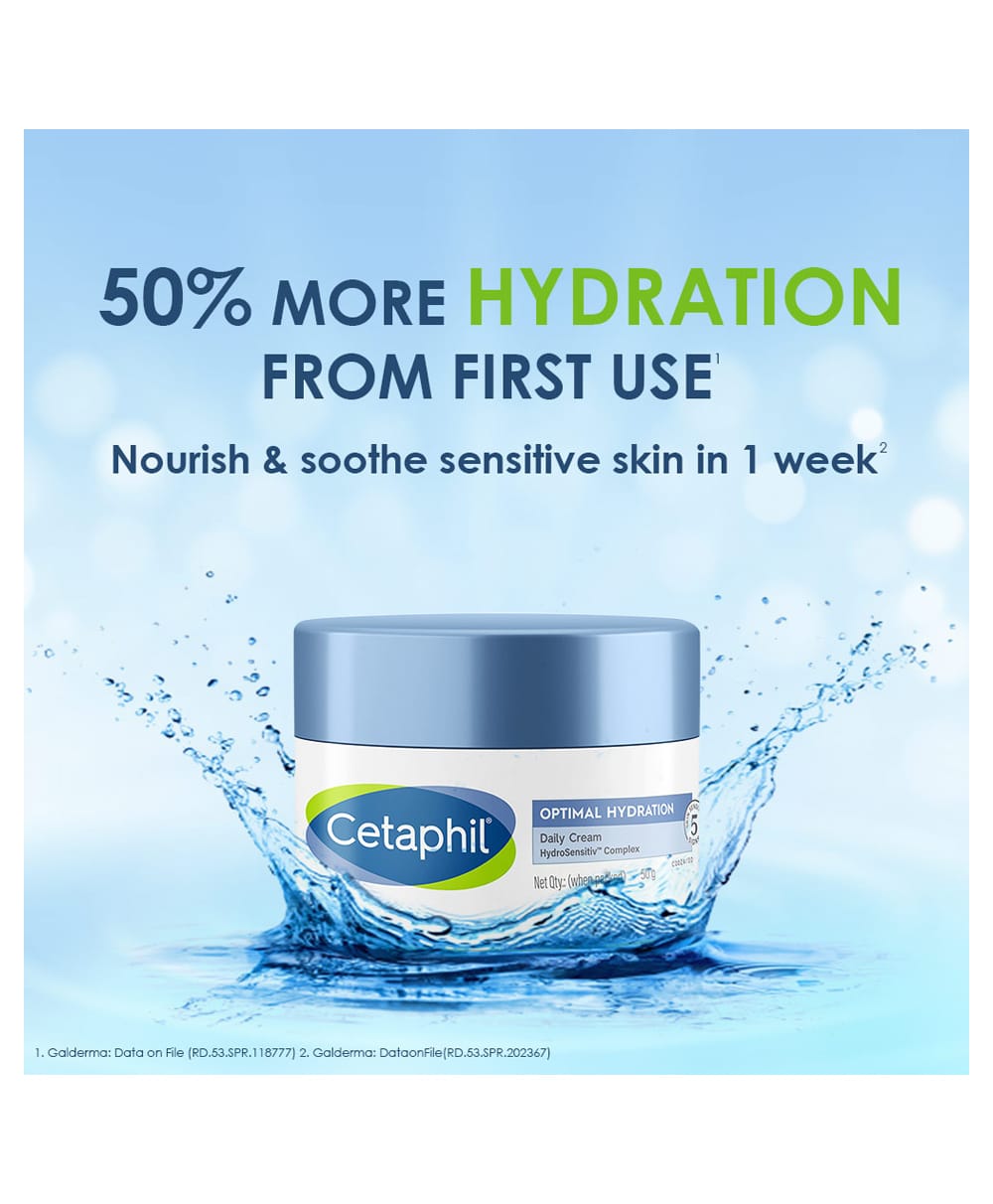 Cetaphil - Optimal Hydration Daily Cream For Dehydrated Skin (50g)