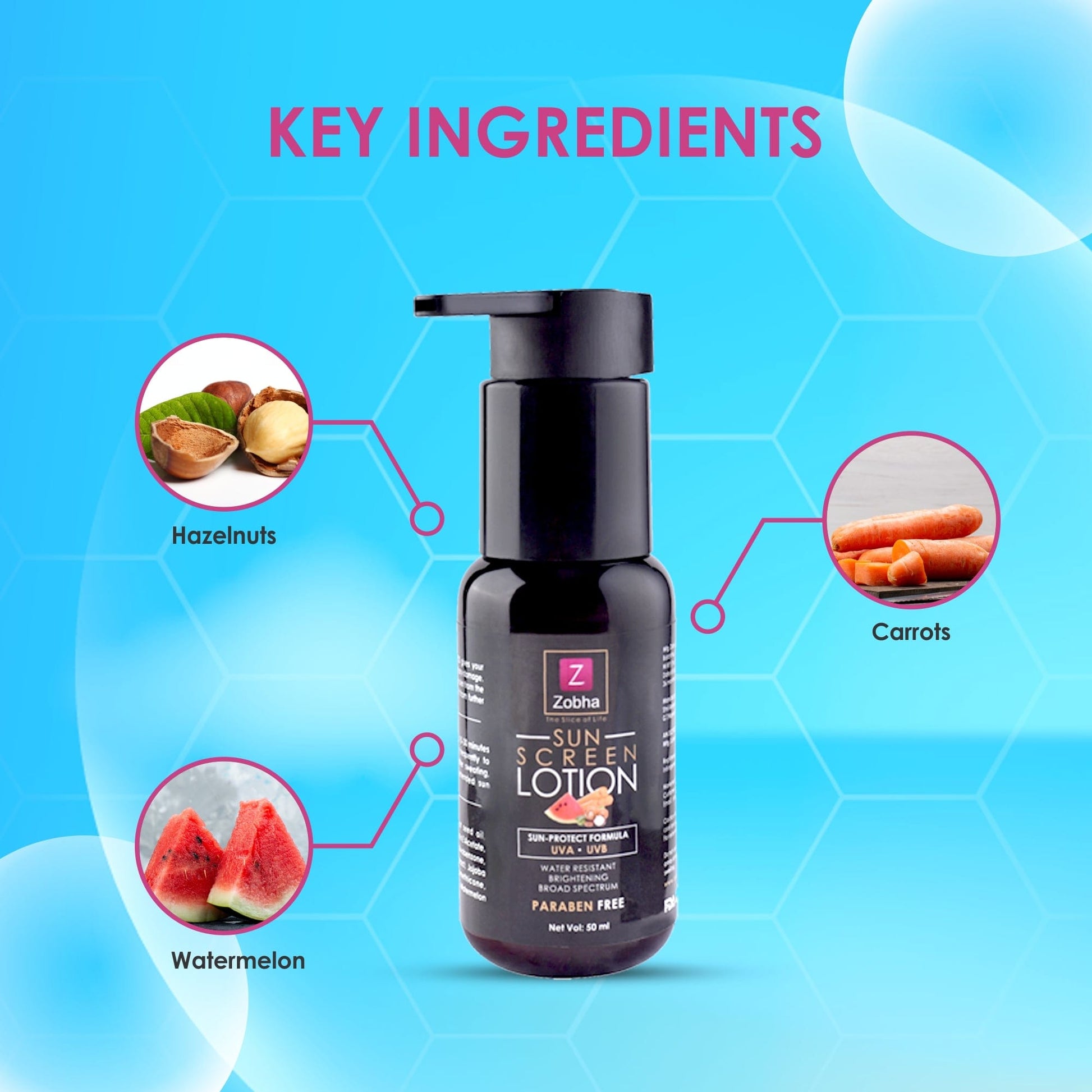 Zobha - SUN SCREEN LOTION (50ml)