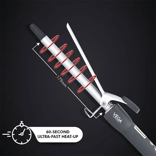 Vega - Pro Cera Curls 16mm Hair Curler - (VPMCT-01)
