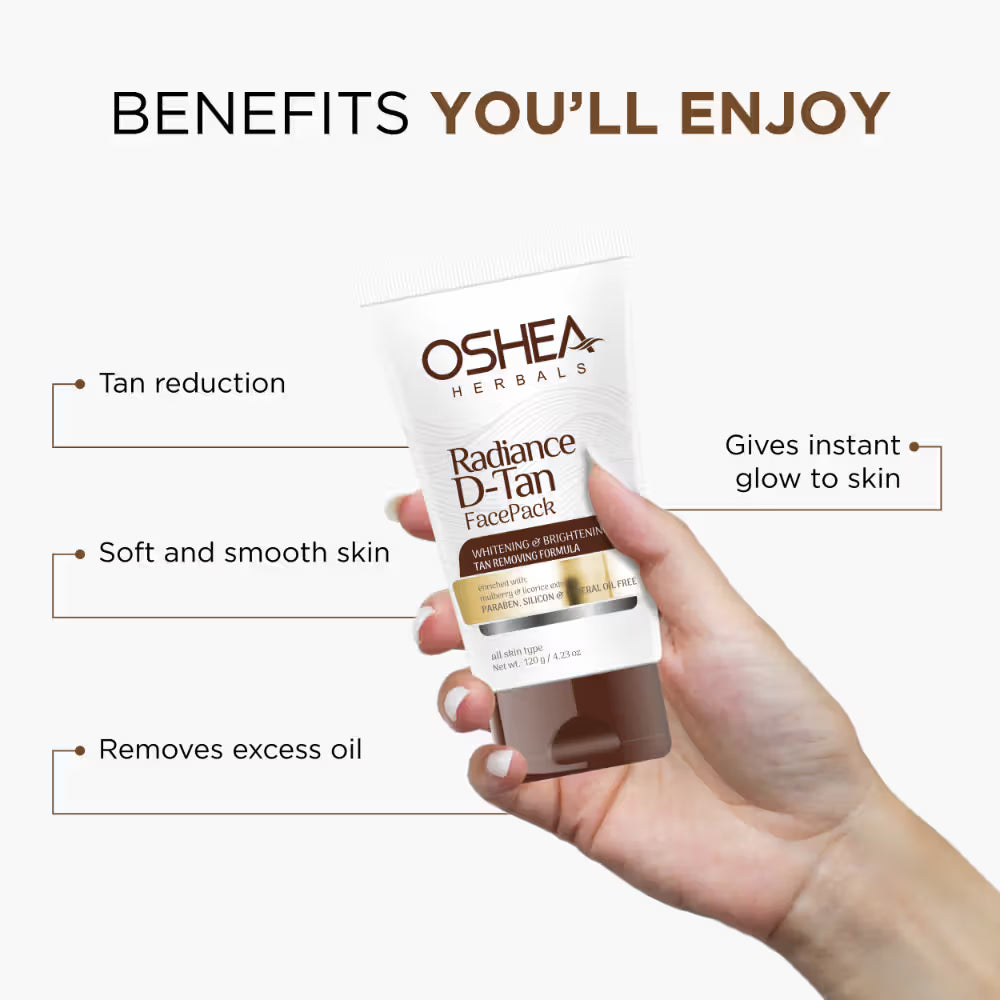 Oshea - Radiance D-Tan Face Scrub (120g)