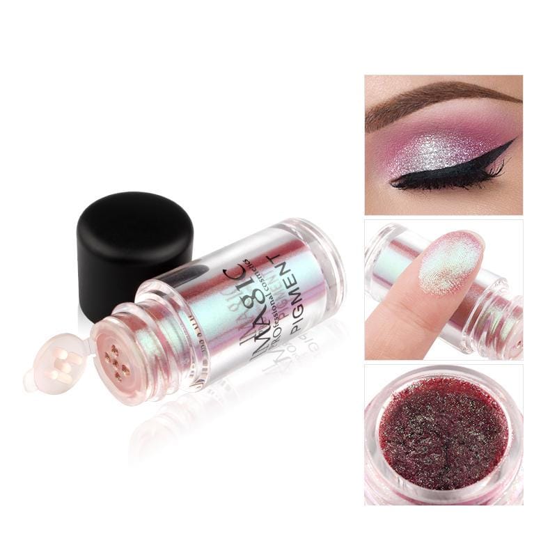 IMAGIC Glitter Eyeshadow Metallic Loose Powder Waterproof Pigments - (P7-Amaze)