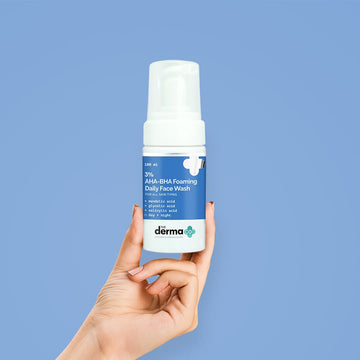 The Derma - 3% AHA+BHA Foaming Daily Face Wash (100mL)