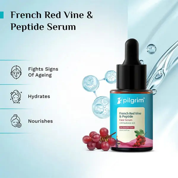 Pilgrim - French Red Vine & Peptide Face Serum (30ml)
