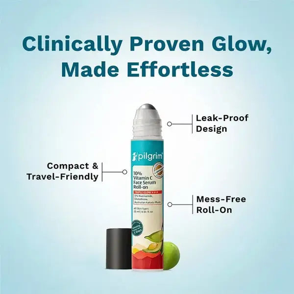 Pilgrim - 10% Vitamin C face Serum Roll-on (25ml)