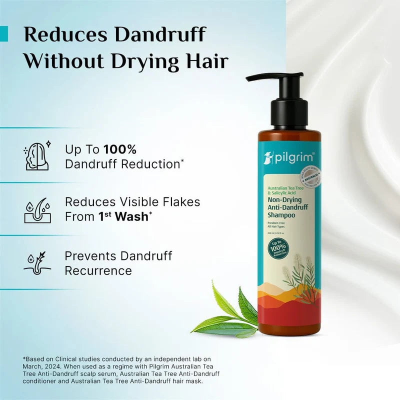 Pilgrim - Australian Tea Tree Non-Drying Anti-Dandruff Shampoo (200ml)