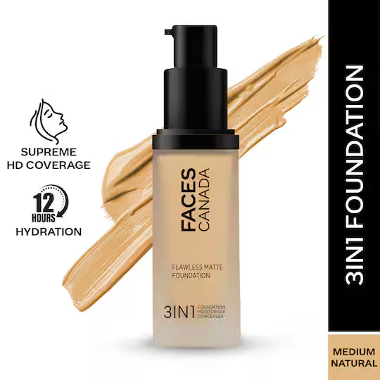 Faces - Canada Flawless Matte Foundation HR Hydration+SPF 18 (30 ml)