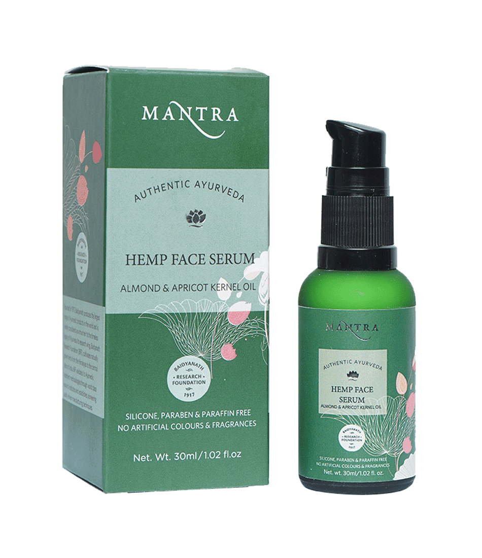 Mantra - HEMP FACE SERUM ALMOND & APRICOT KERNEL OIL (30mL)