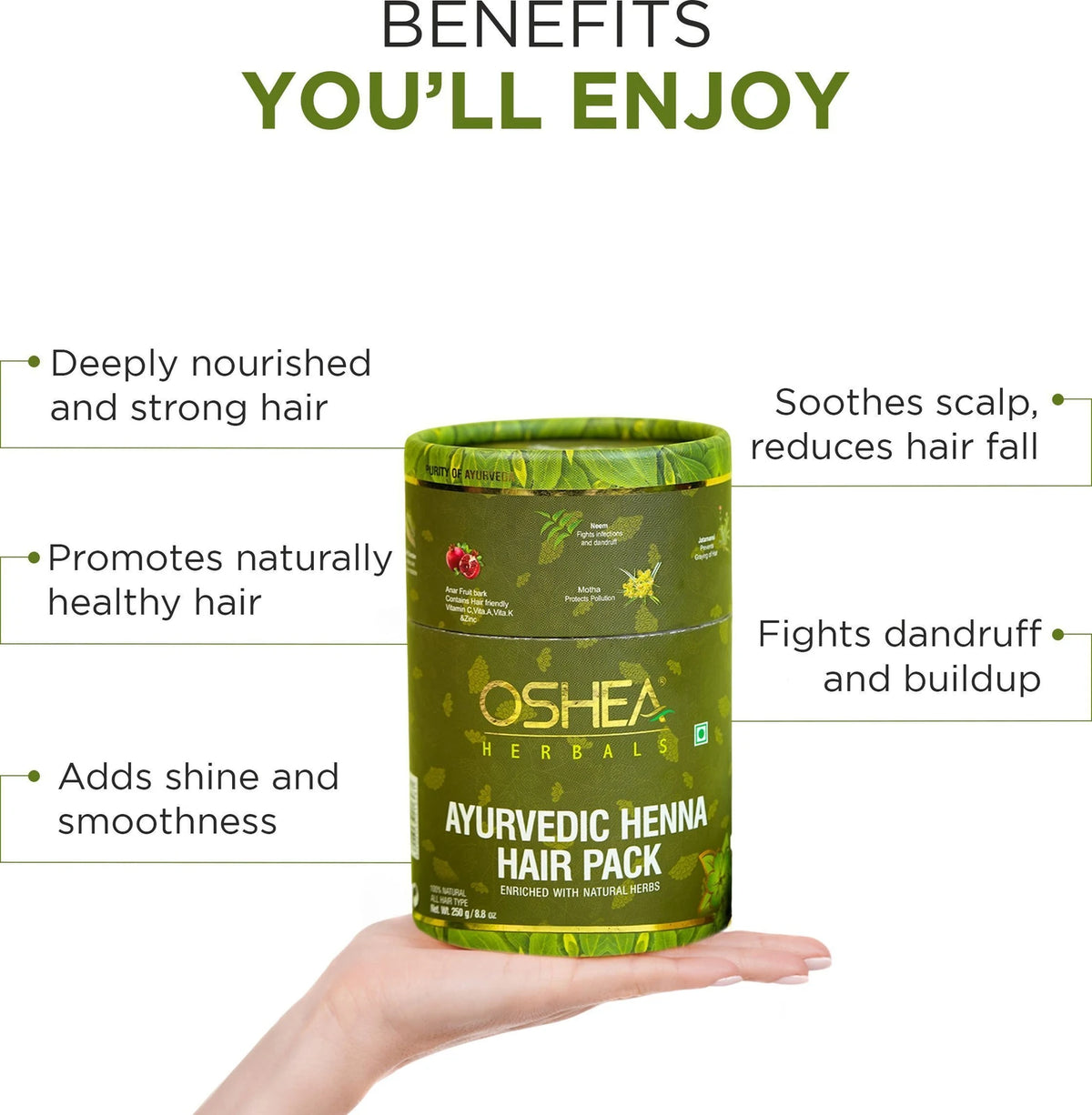 Oshea - Ayurvedic Henna Hair Pack (250g)