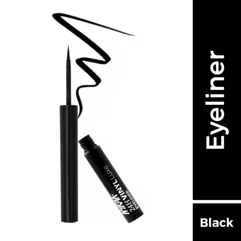 Nykaa - 24H Vinyl Luxe Eyeliner Black Granite 001 (1.7ml)