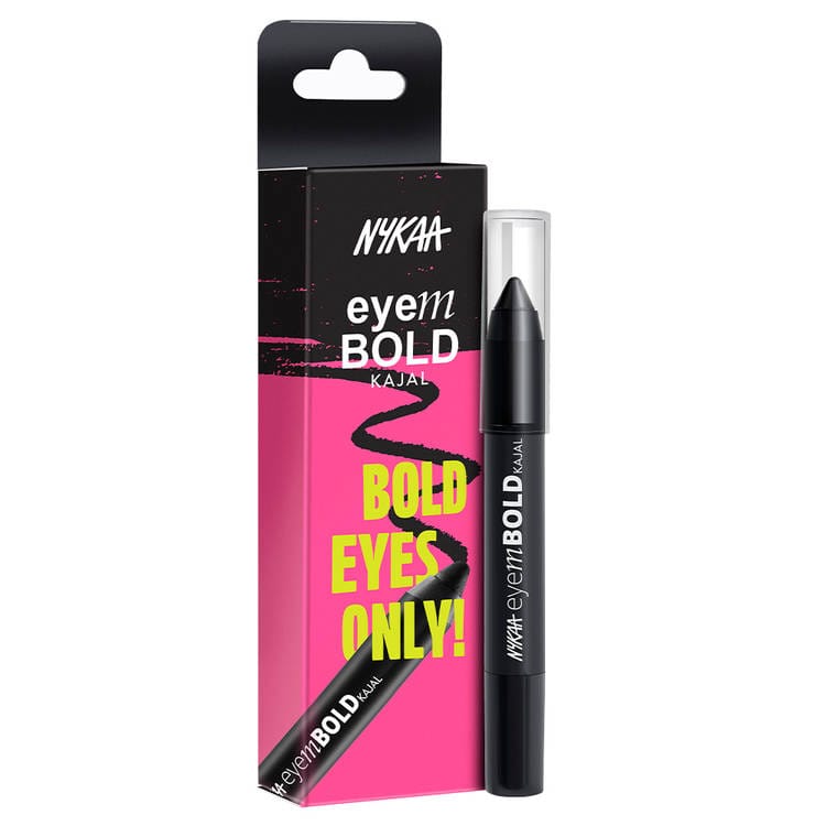 Nykaa - Eyem Bold Kajal Bold Eyes Only Deep Black 001 (2.8g)