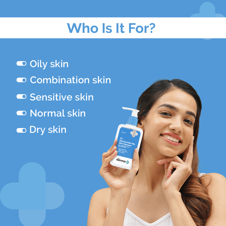 The Derma 2% Niacinamide Oily Skin Cleanser for Sensitive Skin125 ml
