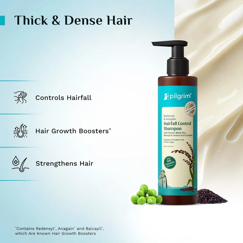 Pilgrim - Redensyl & Anagain Hairfall Control Shampoo (200ml)