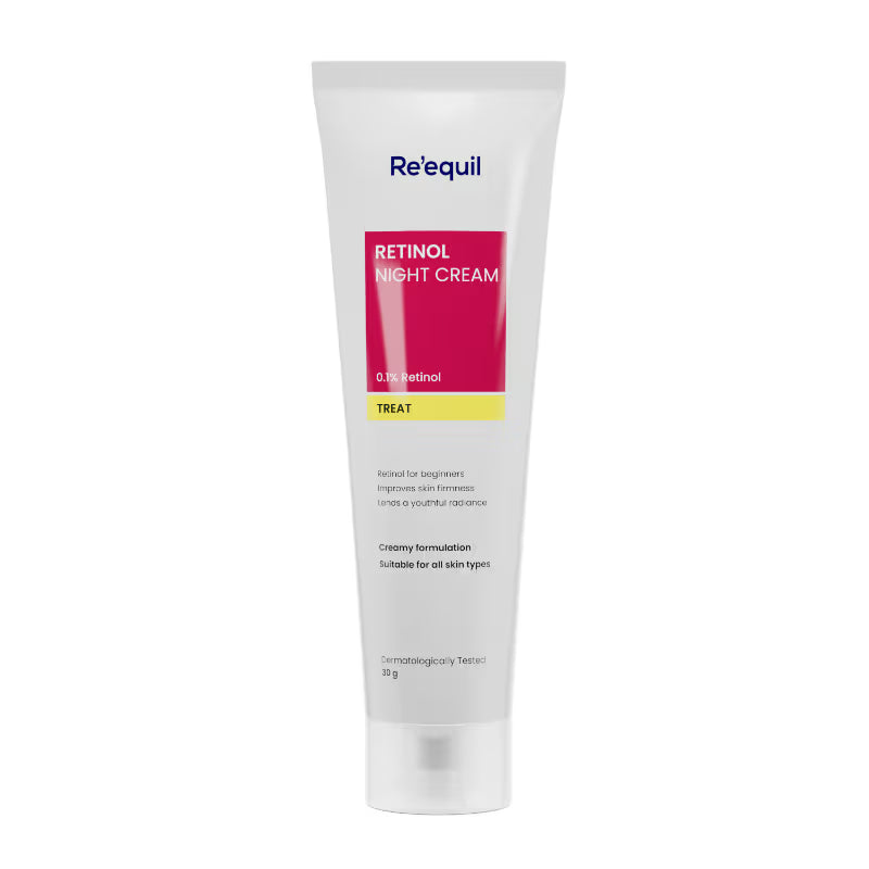 Re'equil - 0.1% Retinol Night Cream For Wrinkles & Skin Tightening 30g