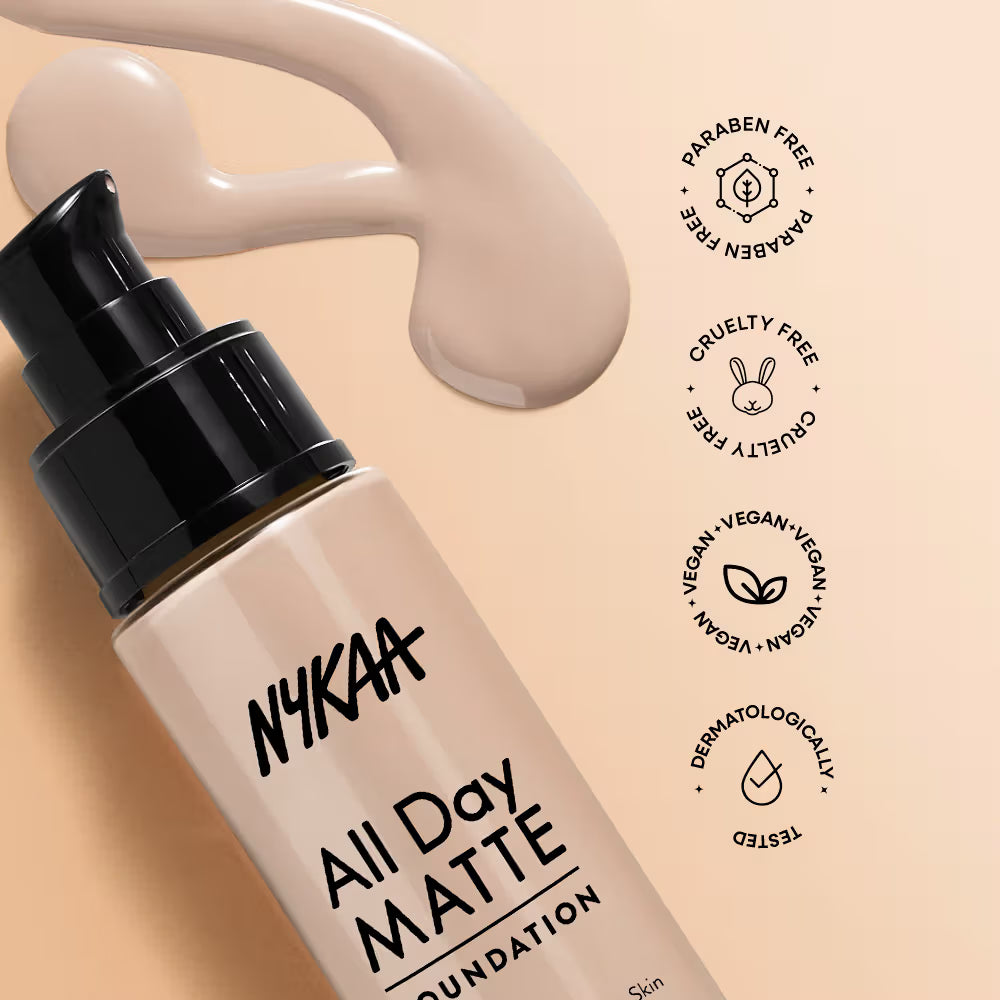 Nykaa - All Day Matte Foundation (30ml)
