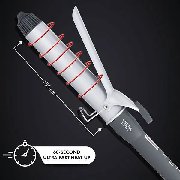 Vega – Pro Cera Curls 38mm  Hair Curler - (VPMCT 06)