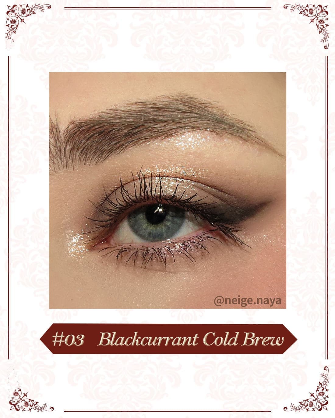 Flower Knows - Strawberry Rococo 5 Color Eyeshadow Palette (03 Blackcurrant Cold Brew)