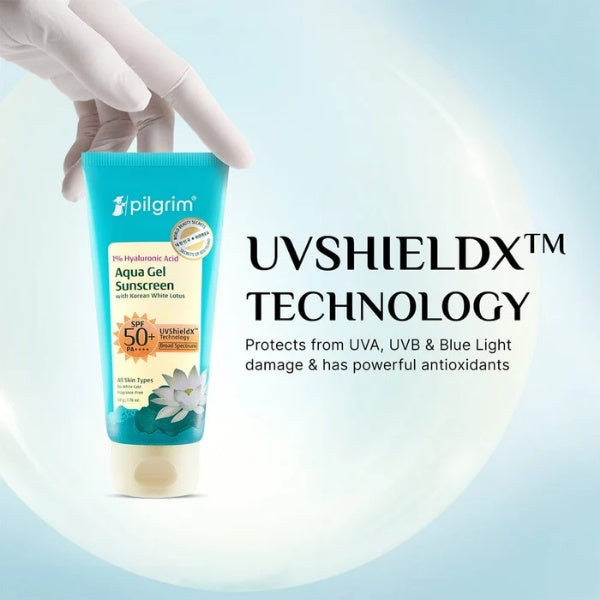Pilgrim - 1% Hyaluronic Acid Aqua Gel Sunscreen Spf50+ Pa+++ (50g)