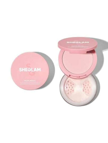 Sheglam - Insta-Ready Face & Under Eye Setting Powder Duo-Bubblegum 2 In 1 Pink Brightening Oil Control