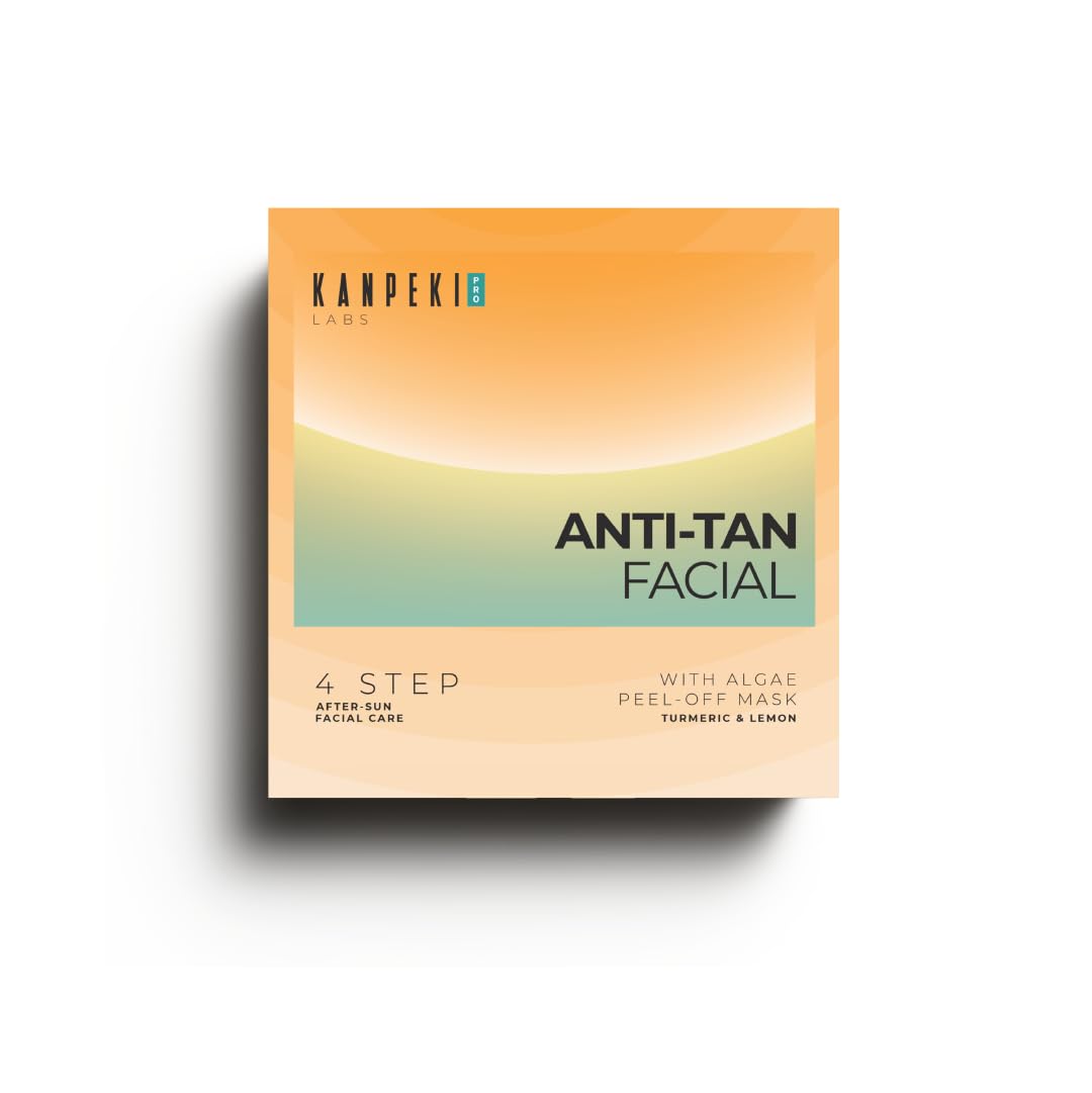Kanpeki - Anti - Tan Facial With Algae Peel - Off Mask Turmeric & Lemon 4 Step After - Sun Facial Care