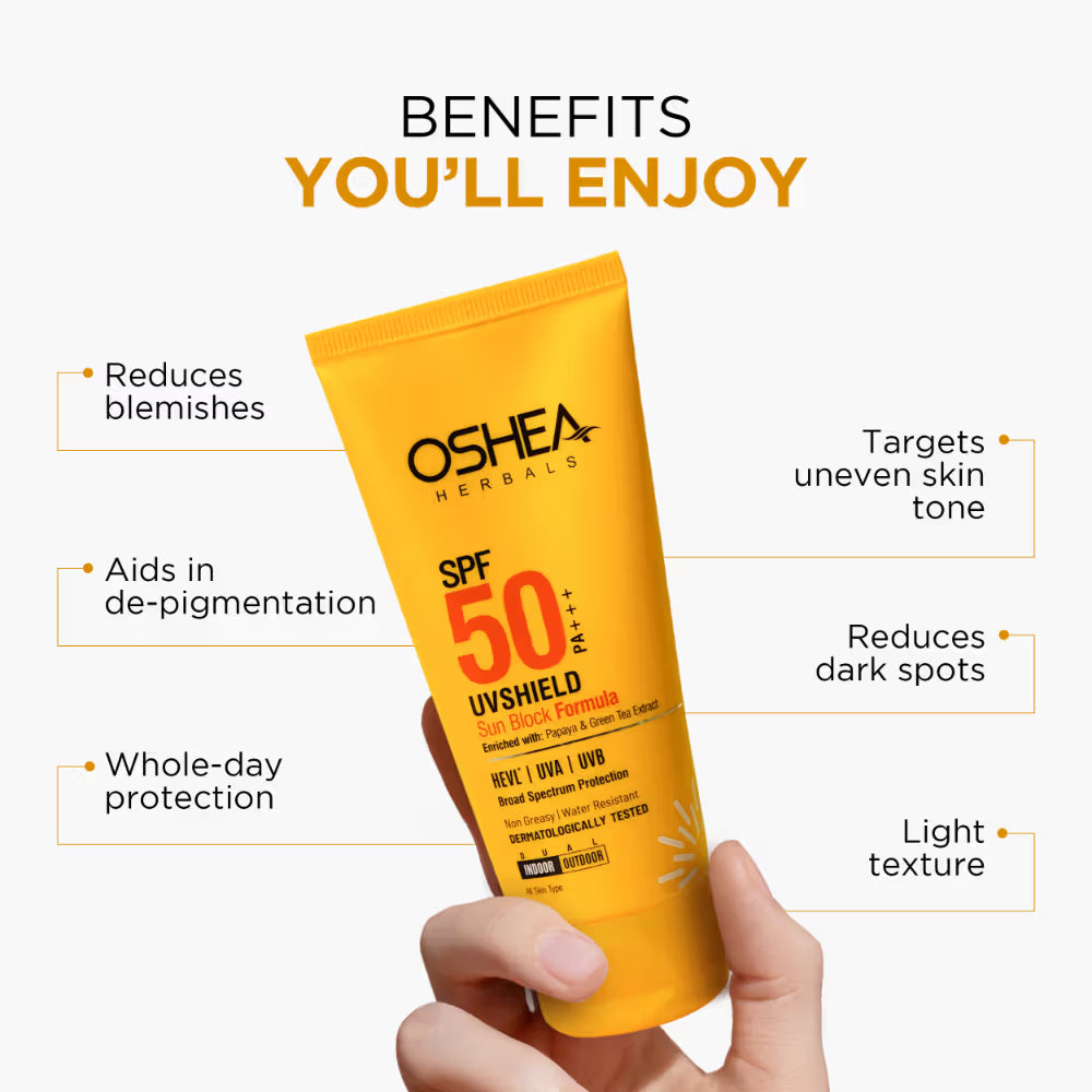 Oshea - Spf50 pa+++ Uvshield Sun Block Formula (Sunscreen) (120g)