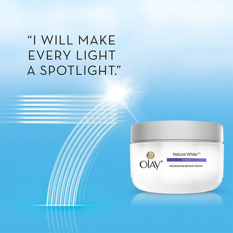 Olay - Natural White 7 IN ONE Nourishing Night Repair Cream (50gm)