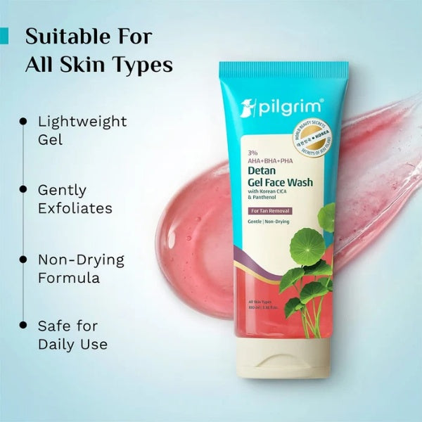 Pilgrim - Detan Gel Face Wash (100ml)