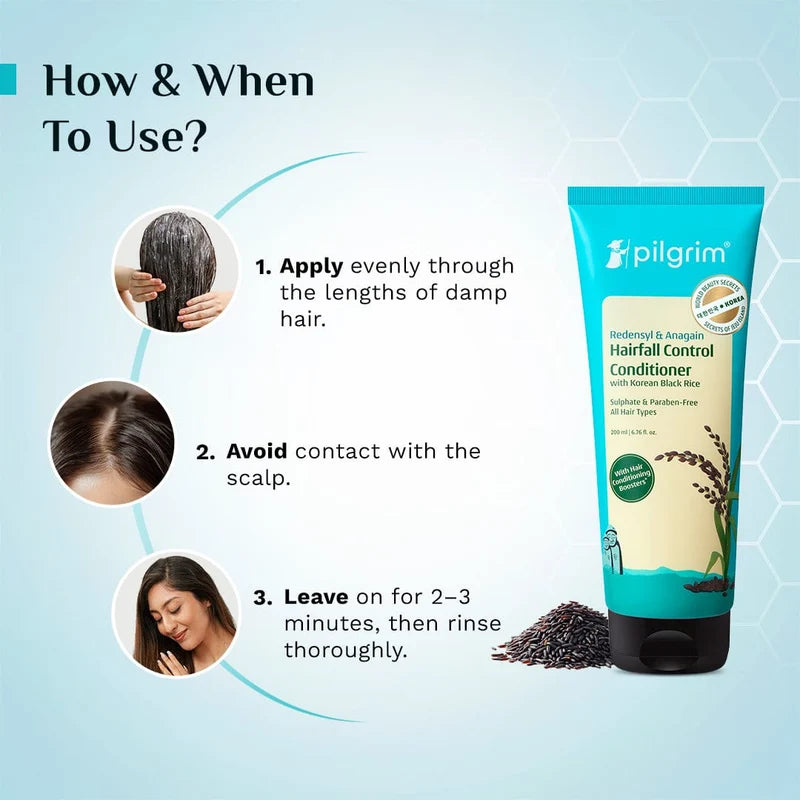 Pilgrim - Redensyl & Anagain Hairfall Control Conditioner (200ml)