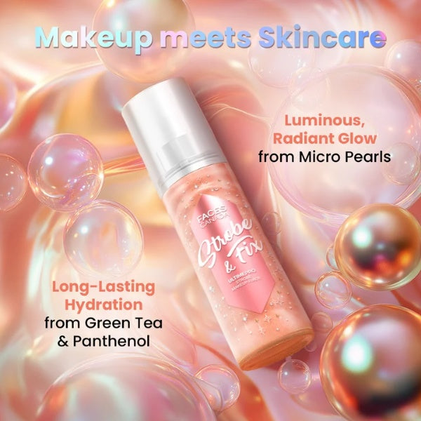 Faces Canada - Strobe & Fix Ultimepro Stroble Makeup Fixer Rose Gold (100ml)