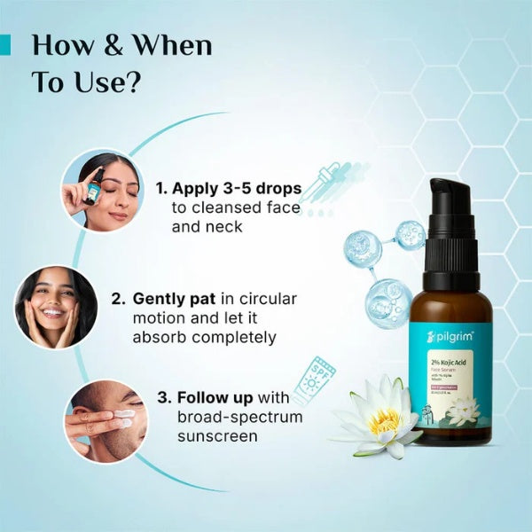 Pilgrim - 2% Kojic Acid Face Serum (30ml)