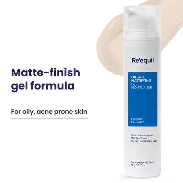 Re'equil - Oil Free Mattifying Gel Moisturiser (75g)