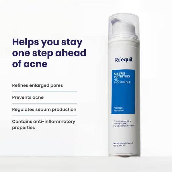 Re'equil - Oil Free Mattifying Gel Moisturiser (75g)