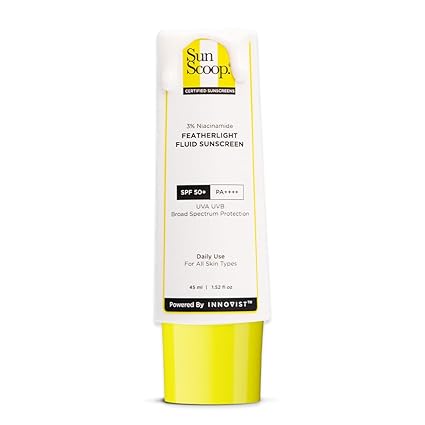 Chemist At Play – Sun Scoop 3% Niacinamide Featherlight Fluid Sunscreen SPF 50+PA++++ (45ML)