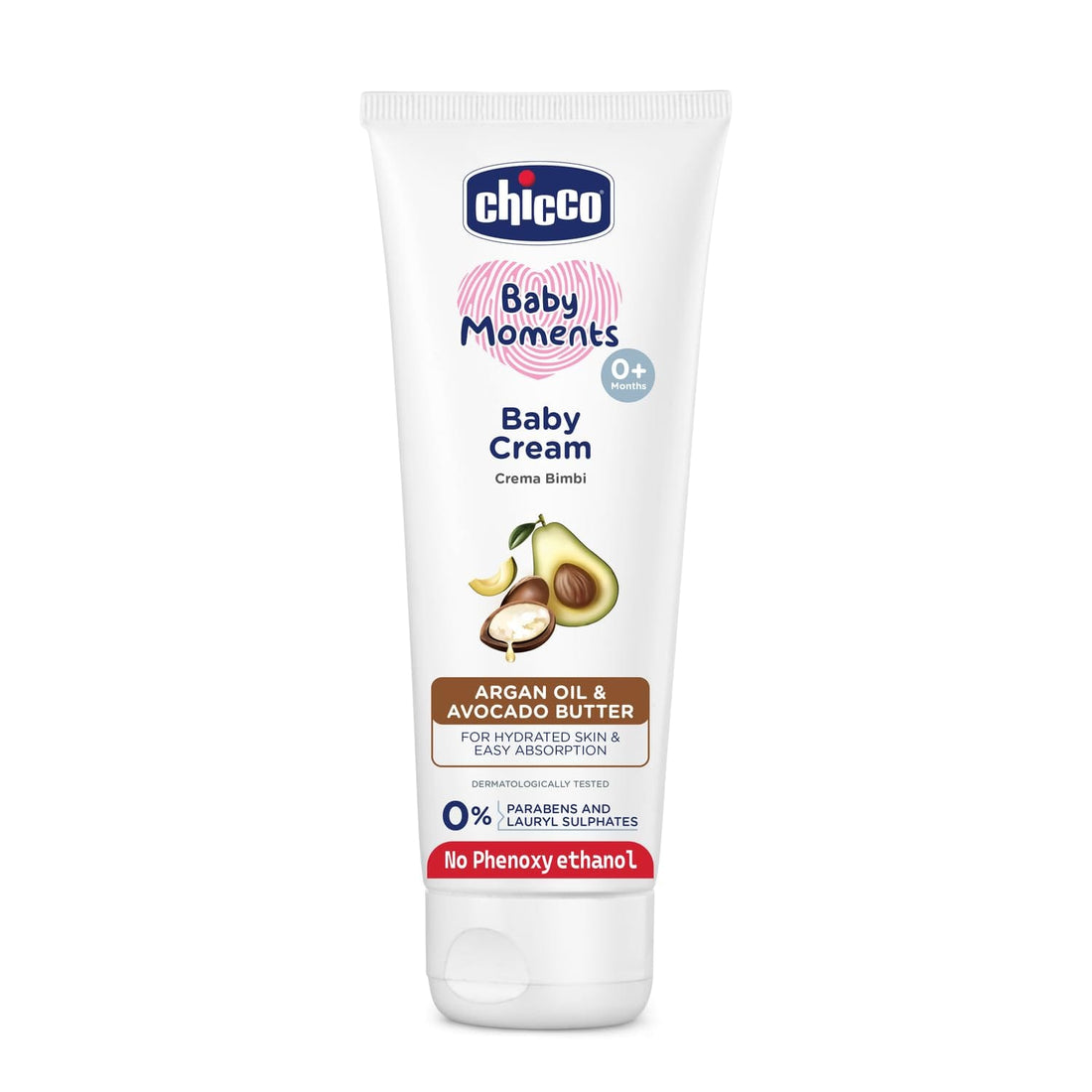 Chicco - Baby Moments Baby Cream for Babies with Argan Oil & Avocado Butter (200g)