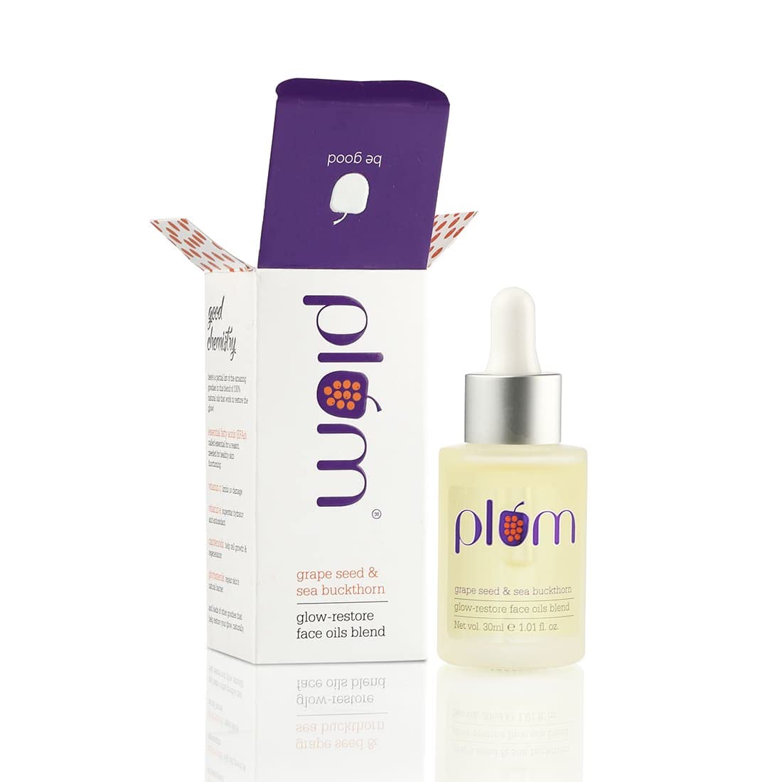 Plum - Grape Seed & Sea Buckthorn Glow-Restore Face Oils Blend (30mL)