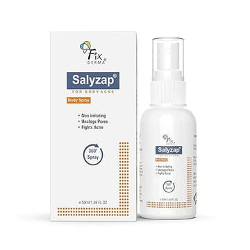 Fixderma - 2% Salicylic Acid Salyzap Body Acne Spray For Acne on Back, Shoulders, Neck & Chest