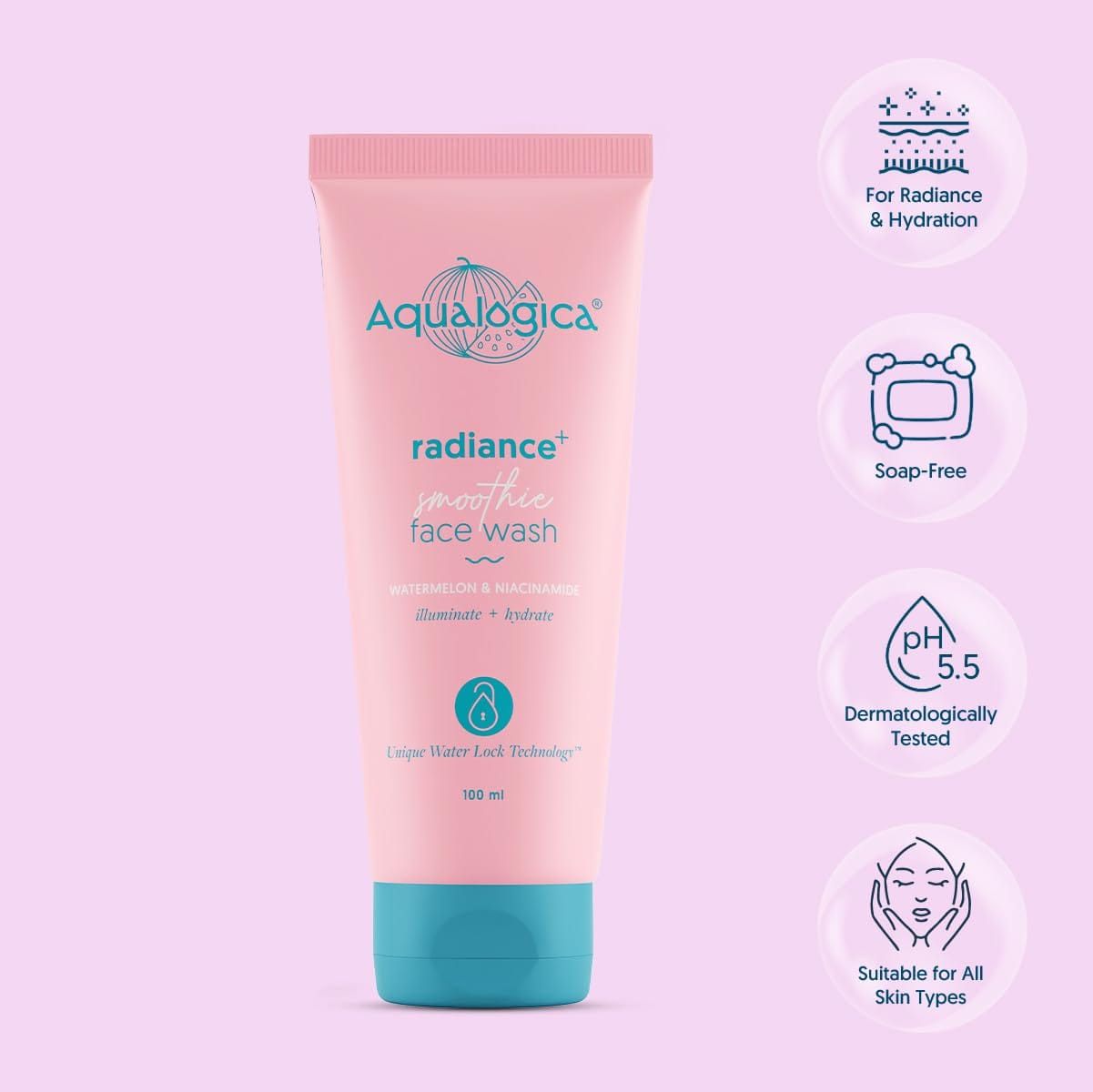 Aqualogica - Radiance+ Smoothie Face Wash (100mL)