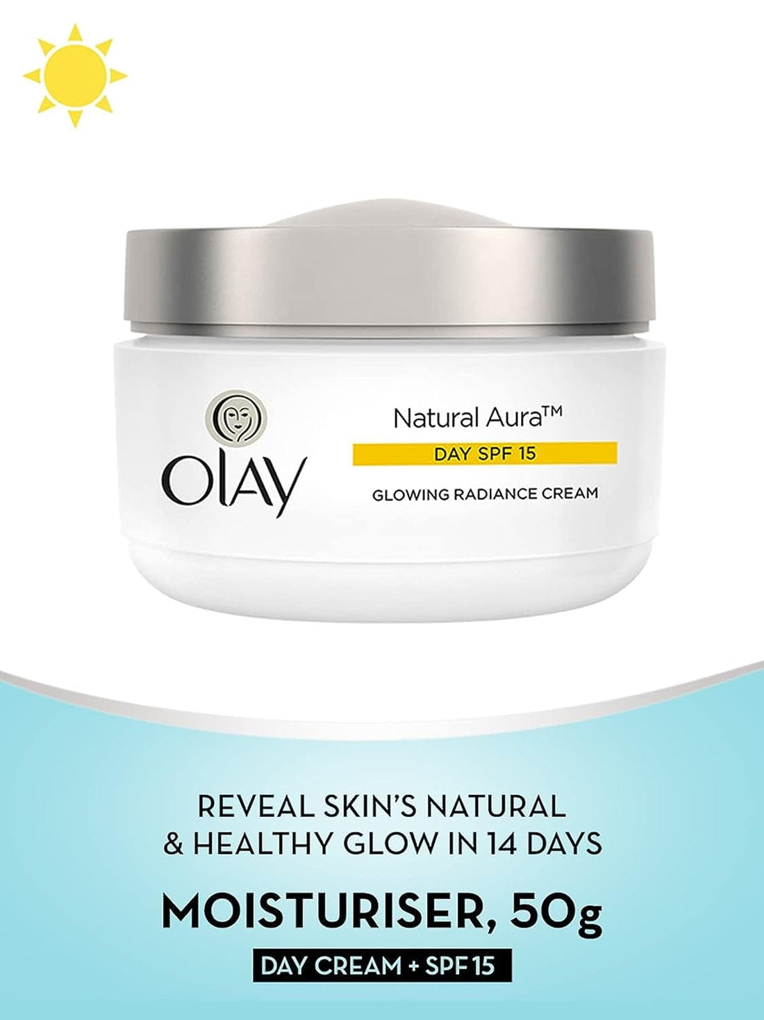 Olay - Natural Aura Spf 15 Glow Radiance Cream (50g)